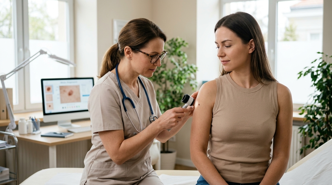 Bőrgyógyászati szakrendelés és dermatoszkópos vizsgálat